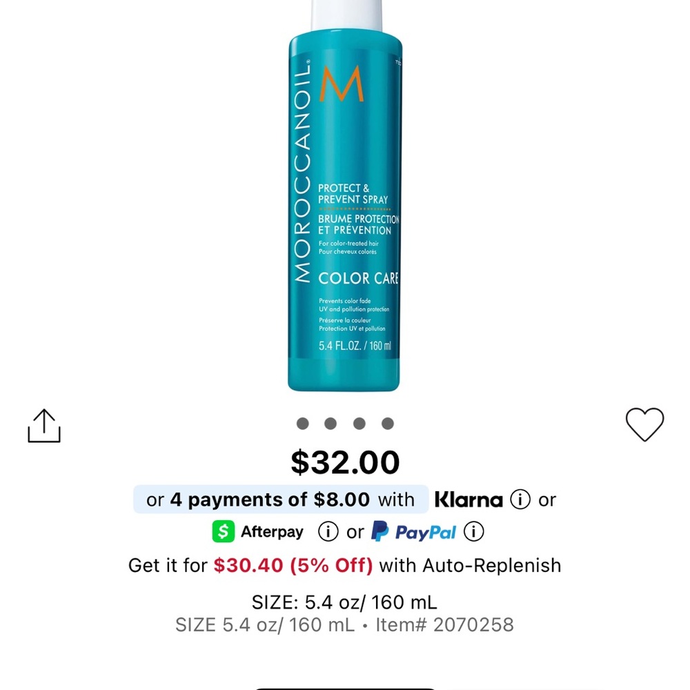 Moroccanoil Color Care Spray in Teal - Picture 2 of 2